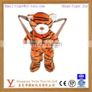 cute plush stuffed tiger bag, backpack for school bag