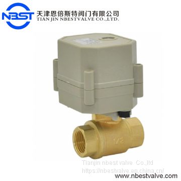 2 Way 1/2 inch Electric Actuator Ball Valve with feedback signal