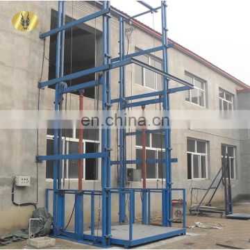 7LSJD Shandong SevenLift 6 meter manual hydraulic cargo lift for 3 floors