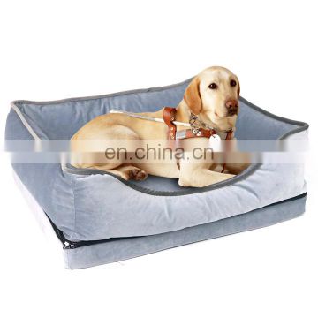 Luxury Dog bed High-end Pet Products, Dog Sofa Bed and Pet Bed With Removable Cover, Memory Foam Dog Bed