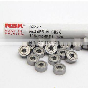 stainless bearing nsk 623zz deep groove ball bearing miniature size 3x10x4mm double shielded