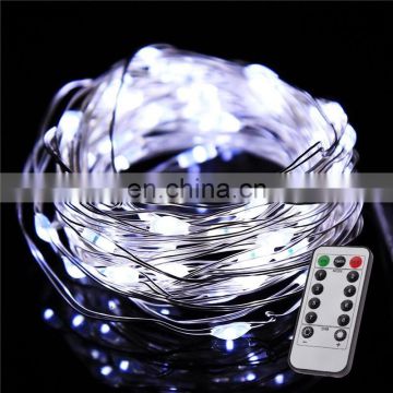 5M 10M LED Fairy Lights 8 Modes Warm White Changing Copper Wire Lights with Remote