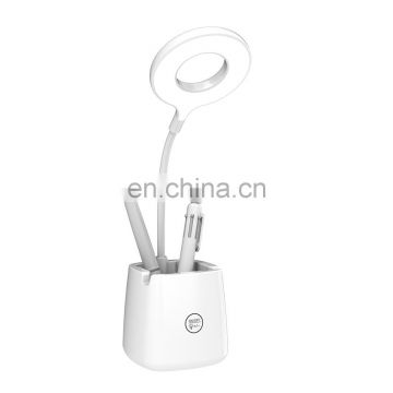 Hot-selling Patent Table Lamp on Amazon With Pen Mobile Holder Rechargeable Touch Lamp