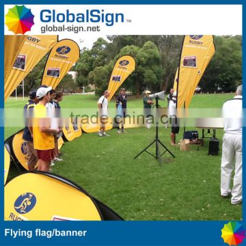 Shanghai GlobalSign custom flying banners with fiberglass pole