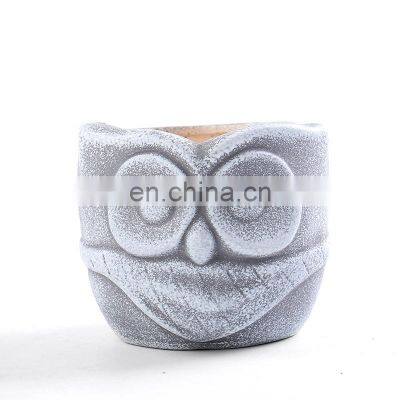Porcelain creative personality green dill simple chrysanthemum household small succulent flower pot