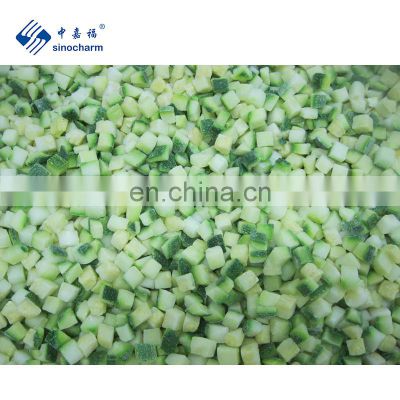 Sinocharm BRC-A approved  Zucchini Frozen cube Frozen Zucchini