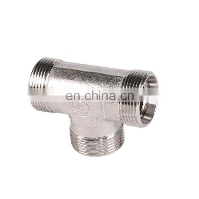 High quality reducing stainless steel tee connector Carbon Steel  pipe fitting
