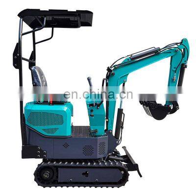 1.0  ton hydraulic swing mini crawler excavator with auger drilling  hammer for sale