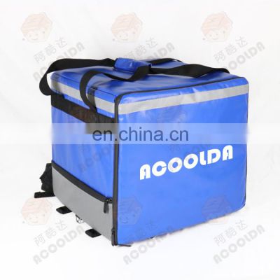 Heated Food Insulation Bag Pizza Delivery Backpack for Scooter  Carton Customized Color