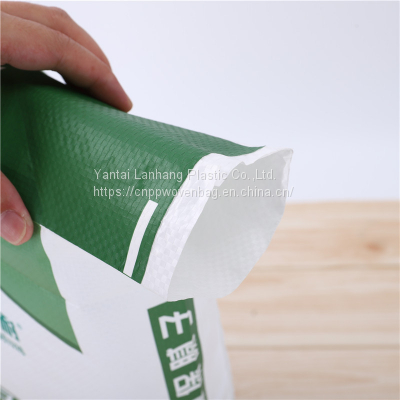 Recyclable Reusable 20kg 25kg Capacity Food Industry Packing Kraft Paper Laminated Pp Woven Bag