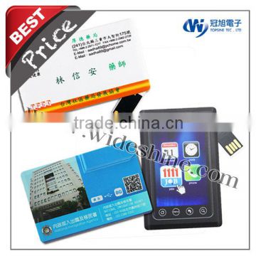 usb credit card swivel usb flash disk for promotional gift