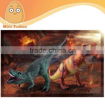 2015 new product plastic tyrannosaurus rex 10'' mini free animations animals X777-3A
