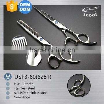 normal hair scissors set made of 440c