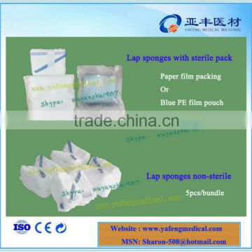 Supply best quality sterile and non-sterile lap sponges