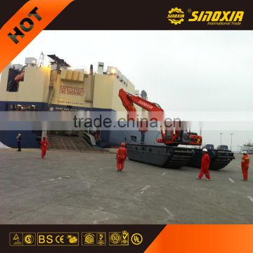 river dredging excavator SX300SD-2 matched steel pontoon