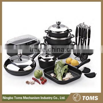 22PCS High quality carbon steel cookware