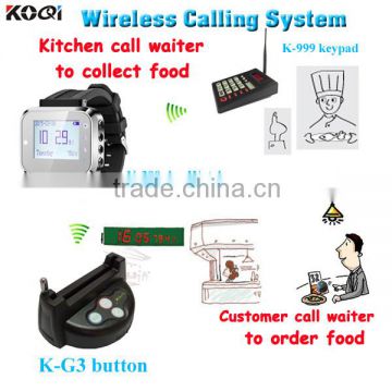 K-999 K-300PLUS K-G3 Watch Service,Kitchen Call Waiter System , Customer Numbering System , Restaurant Equipment