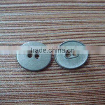 11mm 2 hole silver buttons for shirt