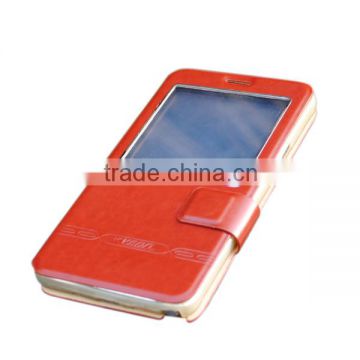 For Samsung Galaxy Note 4 transparent folio visible window case