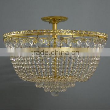 gold plated crystal chandelier lamp crystal pendant lighting