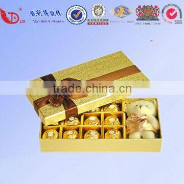 The Elegant Chocolate Box Gift with Ribbon ,Cardboard Box for Chocolate