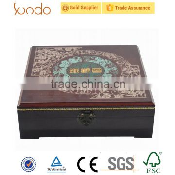 Provide high-end wooden storage cases pattern decoration