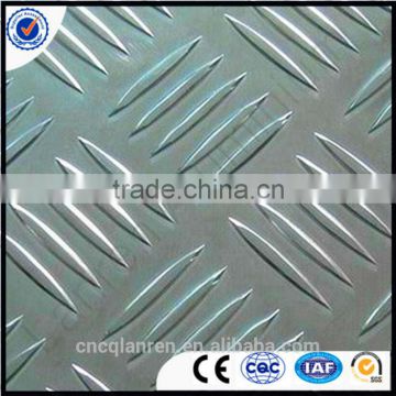 Aluminum diamond plate sheets for deck