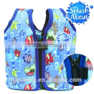 Professional children swimwear distributor	Cute Printed	NEOPRENE UPF50+ taiwan 1-3y float jackets