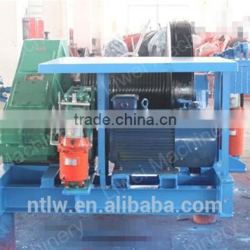 hot selling 50KN low speed winch with braking device in 2015