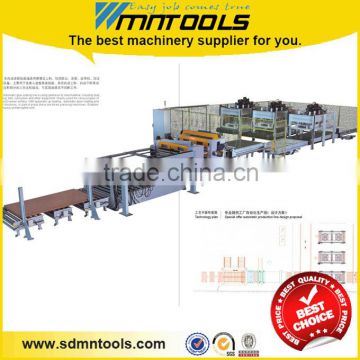 Double end tenoner return conveyor system for furniture factory