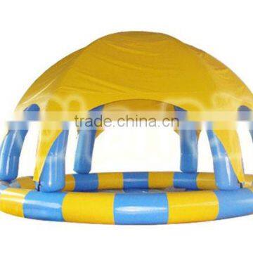 2016 unique design large inflatable swimming pool with dome for sale, inflatable swimming pool cover