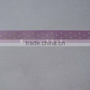 polyester satin ribbon with dot printing