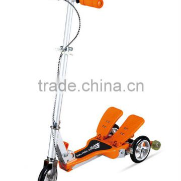 Kick scooter, two feet press pedal scooter