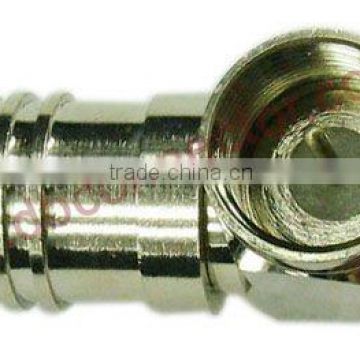 All metal rg11 crimp 90 degree cable connector