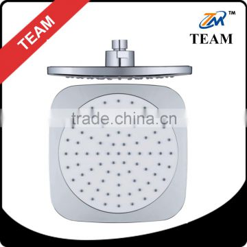 TM-3509 bathroom fittings 8 inch square shower head ABS plastic chrome top shower head