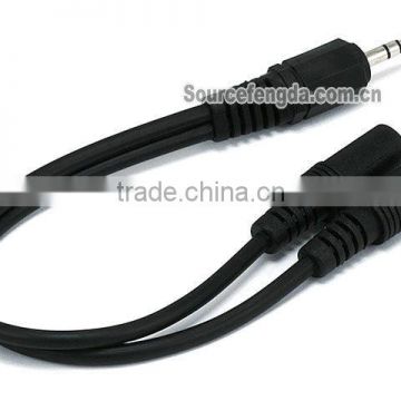 3.5mm splitter cable stereo 1 male to 2 female splitter cable