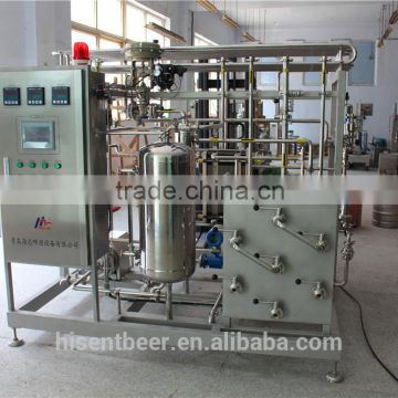 high efficient small beer plate pasteurizer