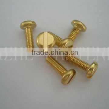 copper DIN 84 slotted cheese head brass machine screws