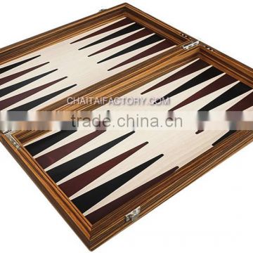High Quality Paper Laminate Faux Wood Backgammon Set