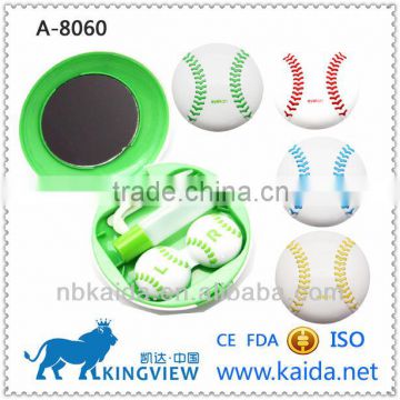 freshlook design baseball contact lenses case