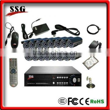 Unique alarm DVR ! 16CH H.264 network standalone DVR integrated GSM burglar alarm system module and CCTV DVR two in one