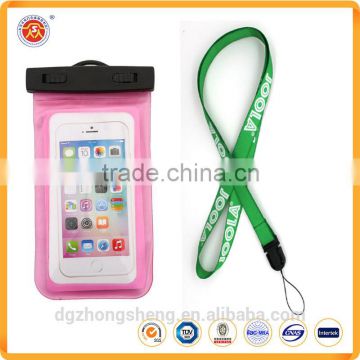 2016 fashion style various kinds of PVC waterproof cell phone cases