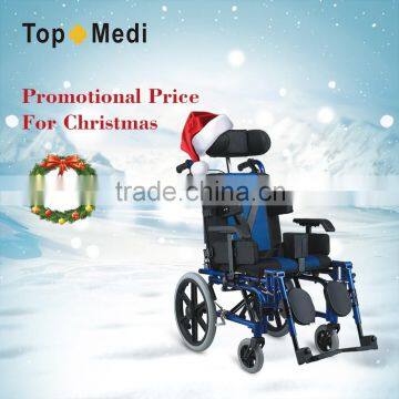 Rehabilitation Therapy Supplies TRW958LBCGPY Reclining WheelChair For cerebral palsy children