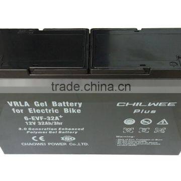 Gel Battery Maintenence- free 6-EVF-32+ 12V 32Ah @3hr rate Plus