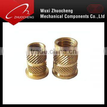 brass knurled insert nut