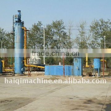 Wood chips biomass gasification power plant