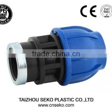 water irrigation fittings PP compression quick Female female Coupling