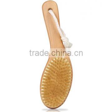 Bath Body Dry Brush With Nature Wooden Boar bristle from factroy