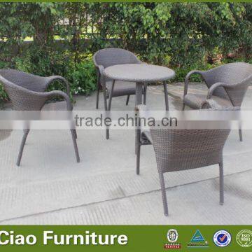 garden furniture aluminum coffee table and chair set