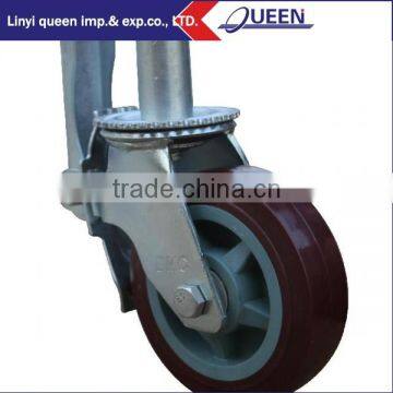 PU casted wheel,rubber caster mold 200mm caster wheels for skateboard